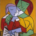 picasso two girls reading