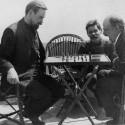 Vladimir Lenin plays chess with Alexander Bogdanov during a visit to Maxim Gorky 1908 